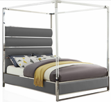 Bliss Modern Acrylic Canopy Bed White