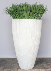 White Colossal Vase and Greenery
