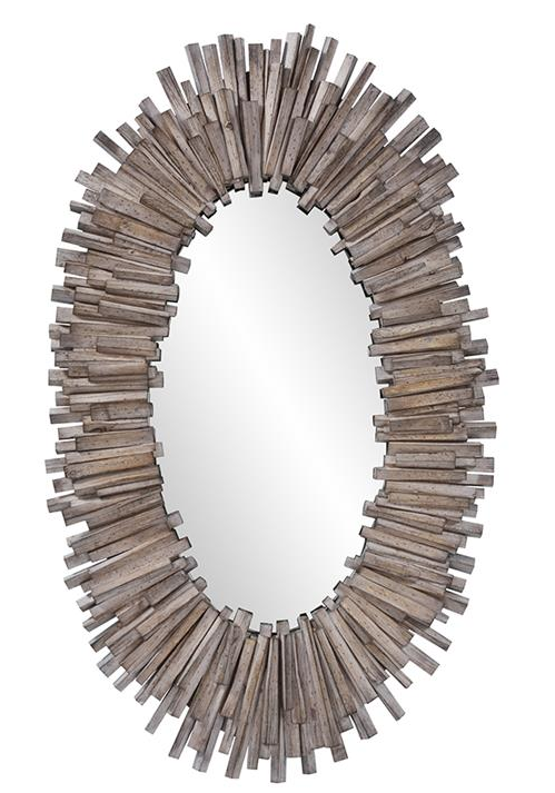 Rango Wood Wall Mirror Oval