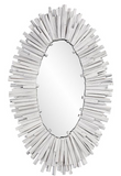 Rango Wood Wall Mirror Oval White